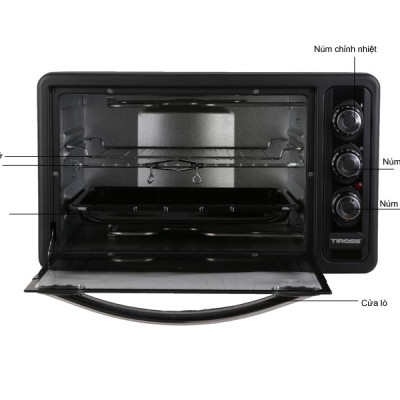 Lò Nướng Tiross TS9602 - 40L (Đen) - Hàng chính hãng